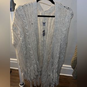 NWT Aerie knit cream cardigan